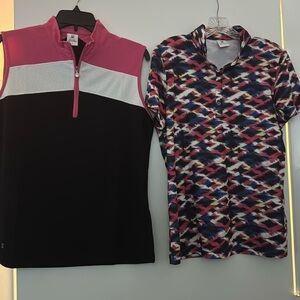 Two Daily Sports  golf shirts, size Large NWOT